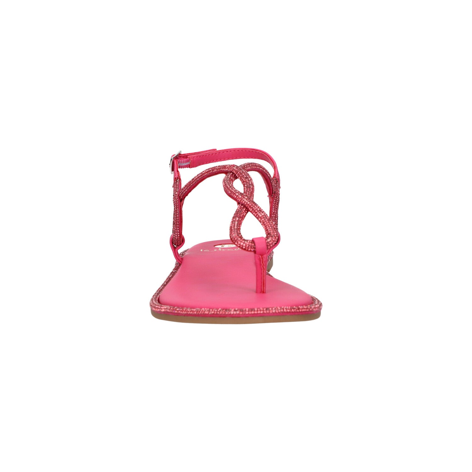 Sandaal roze glitter synthetisch