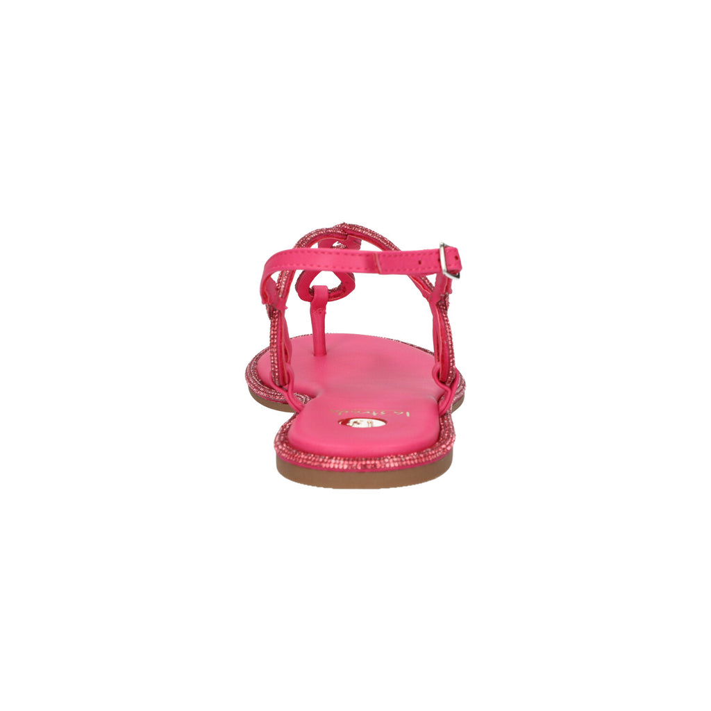 Sandaal roze glitter synthetisch