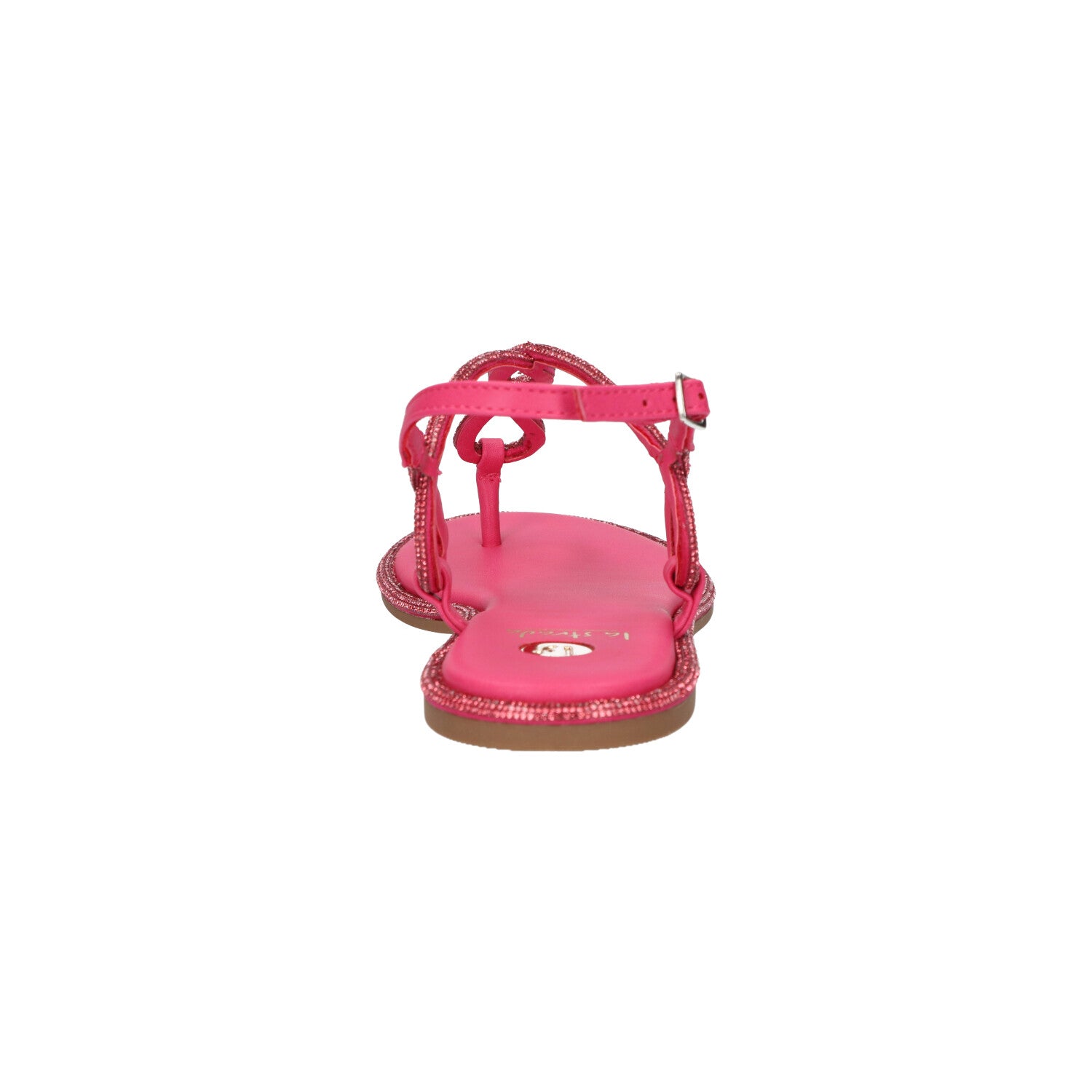 Sandaal roze glitter synthetisch
