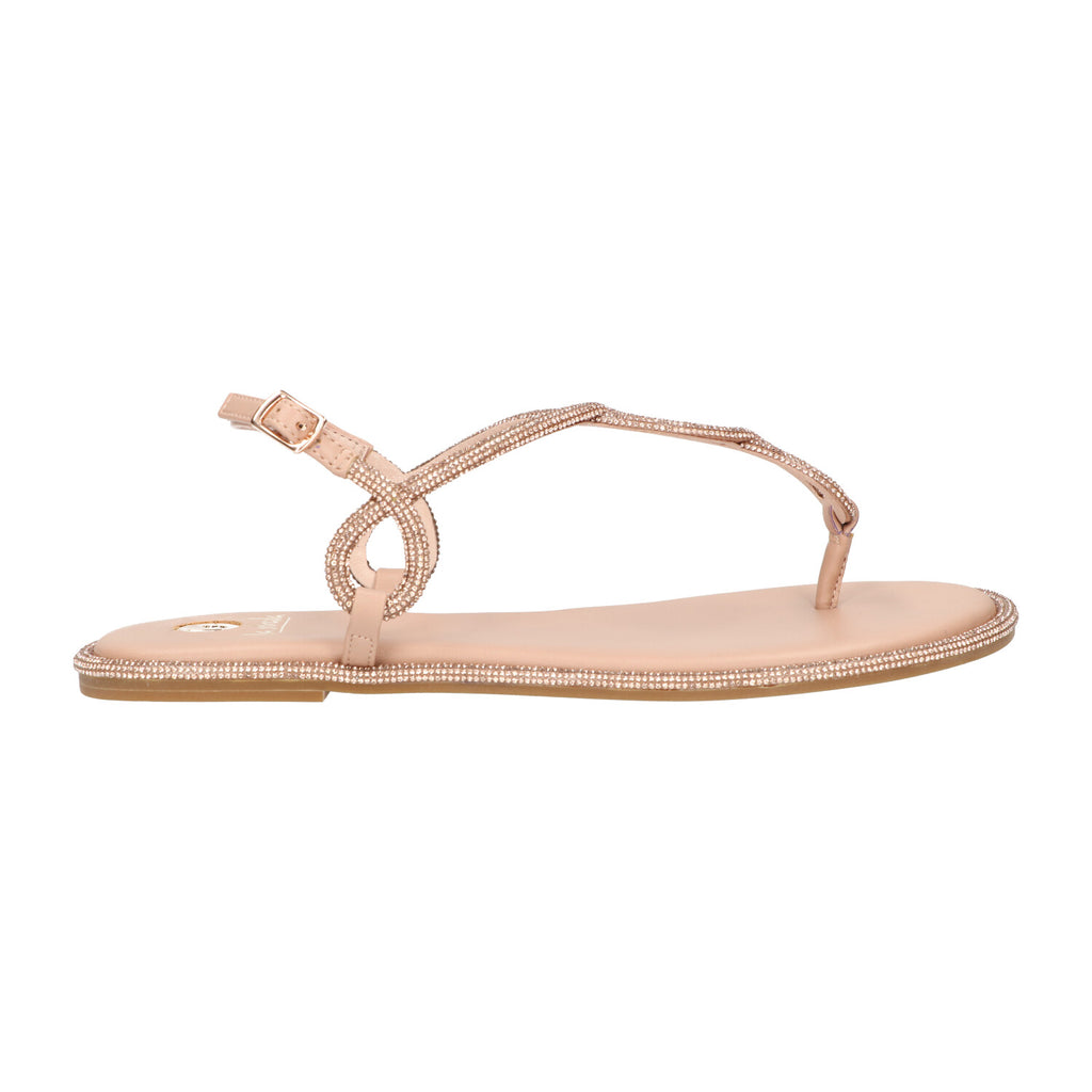 Sandaal beige glitter synthetisch