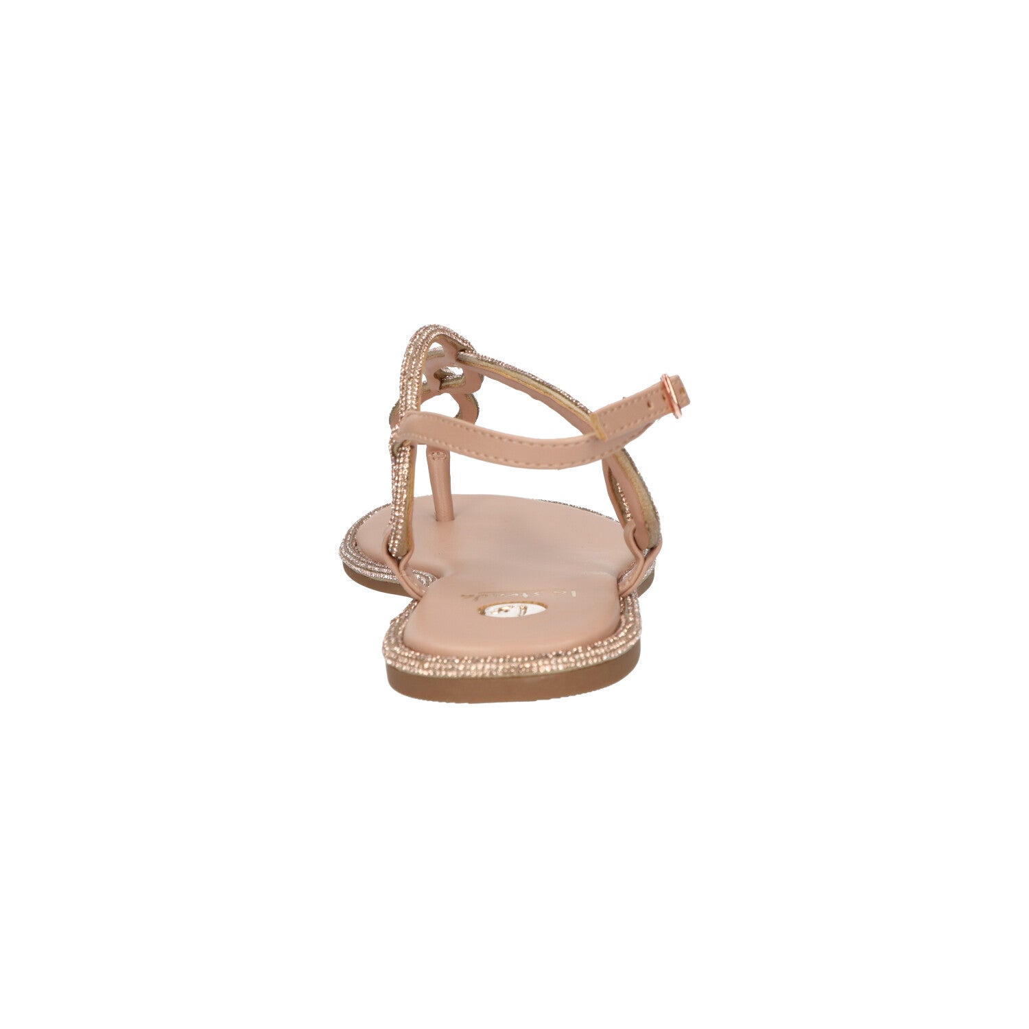Sandaal beige glitter synthetisch