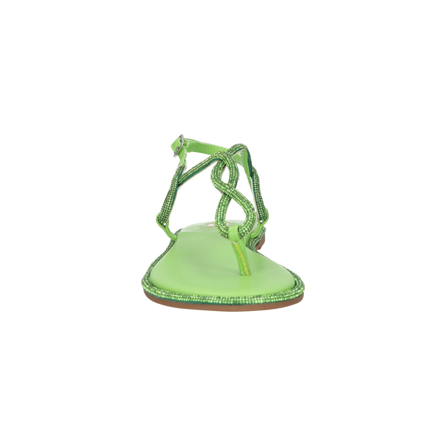 Sandaal groen glitter synthetisch
