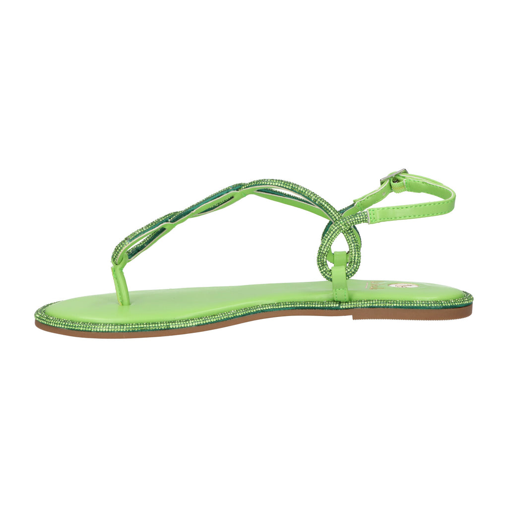 Sandaal groen glitter synthetisch