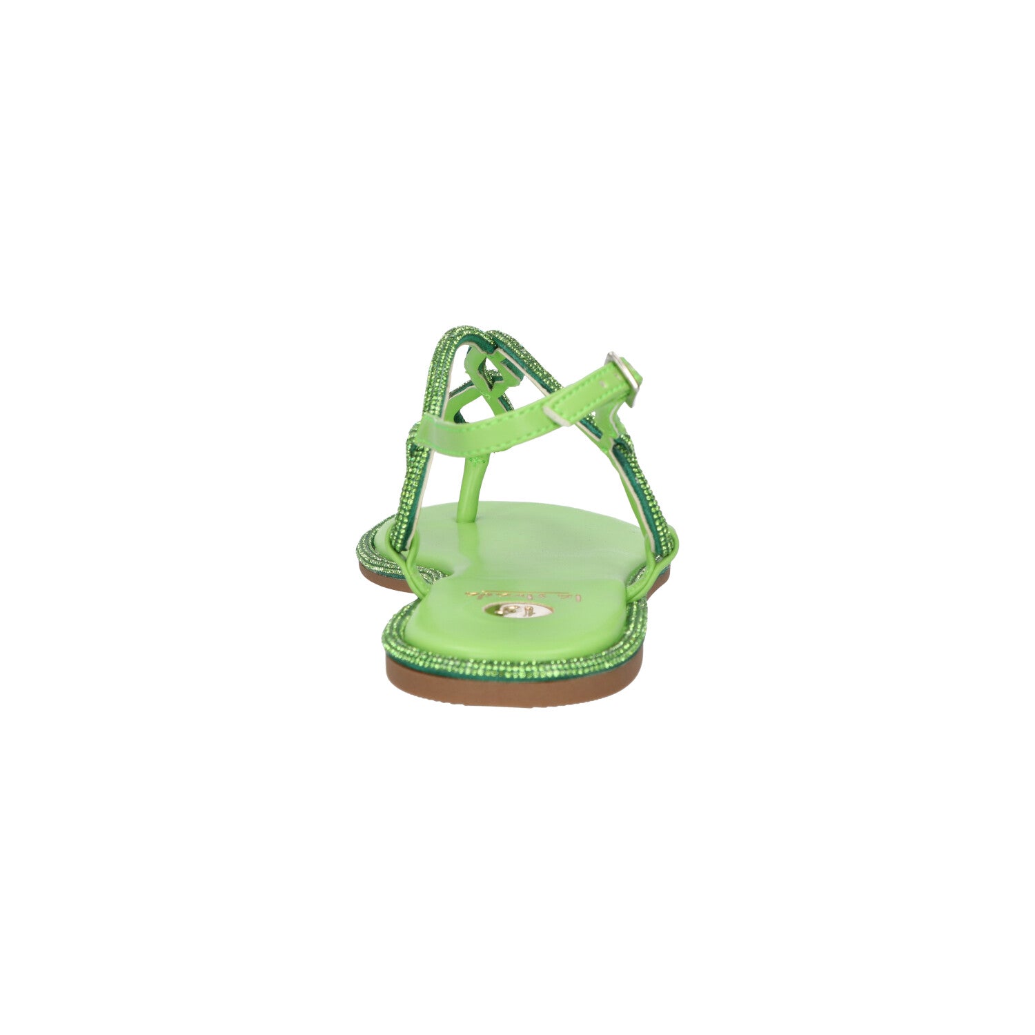 Sandaal groen glitter synthetisch