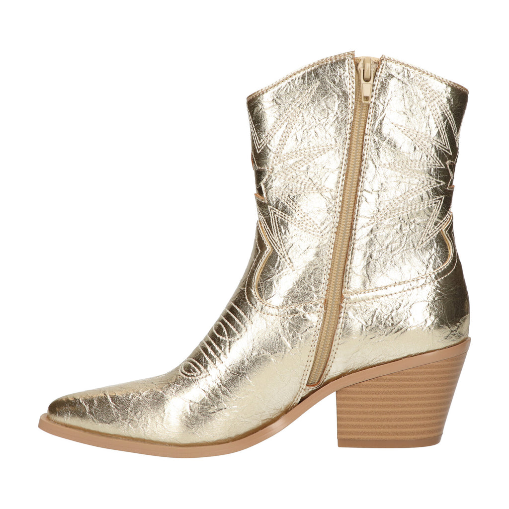 Western bootie goud