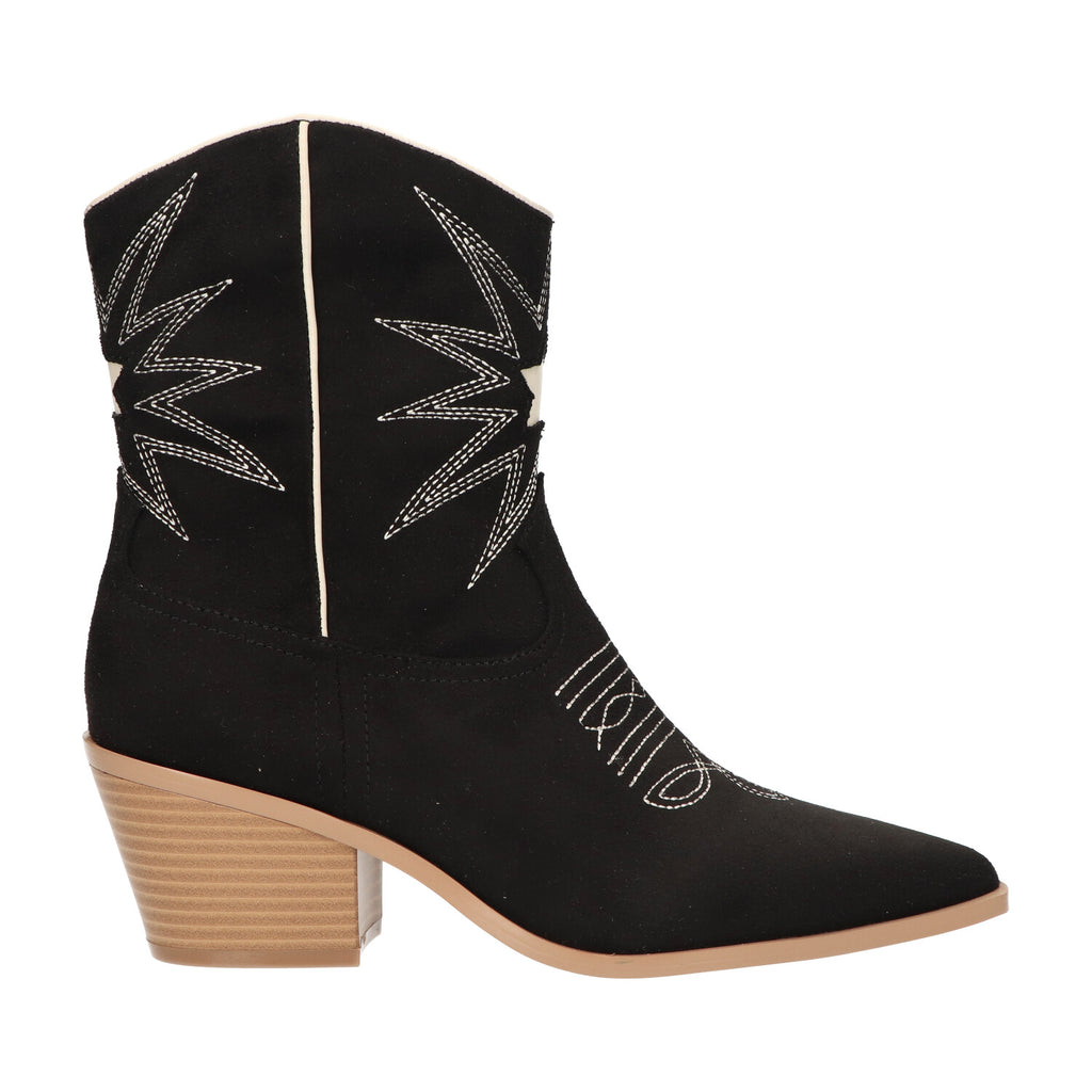 Western bootie zwart