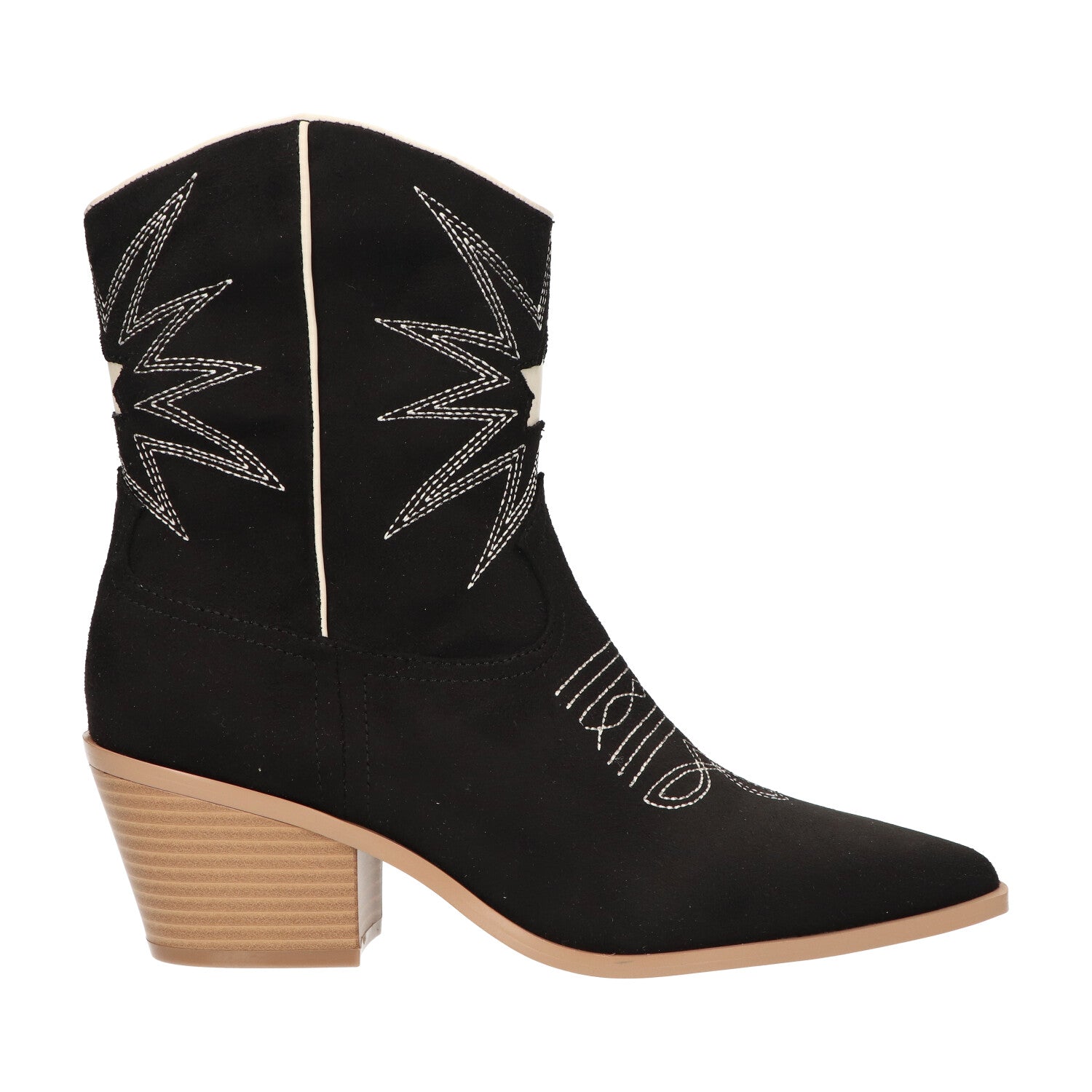 Western bootie zwart