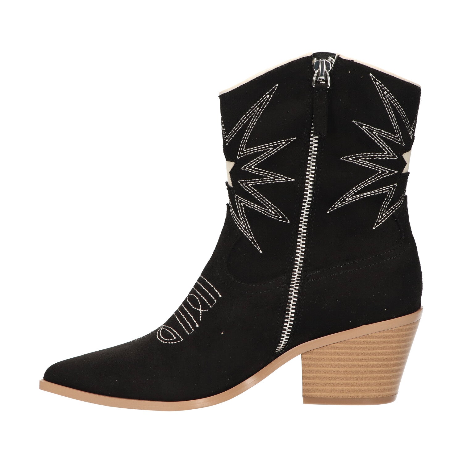 Western bootie zwart