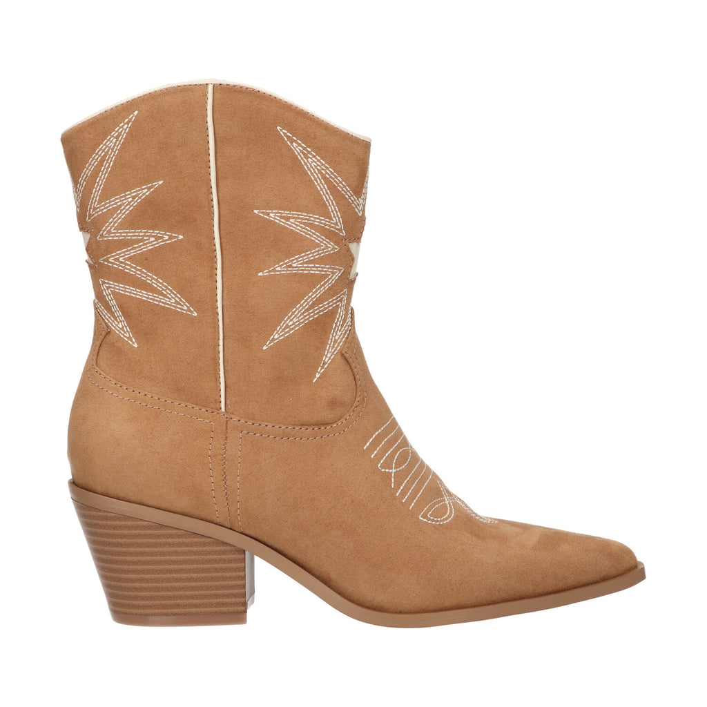 Western bootie beige synthetisch