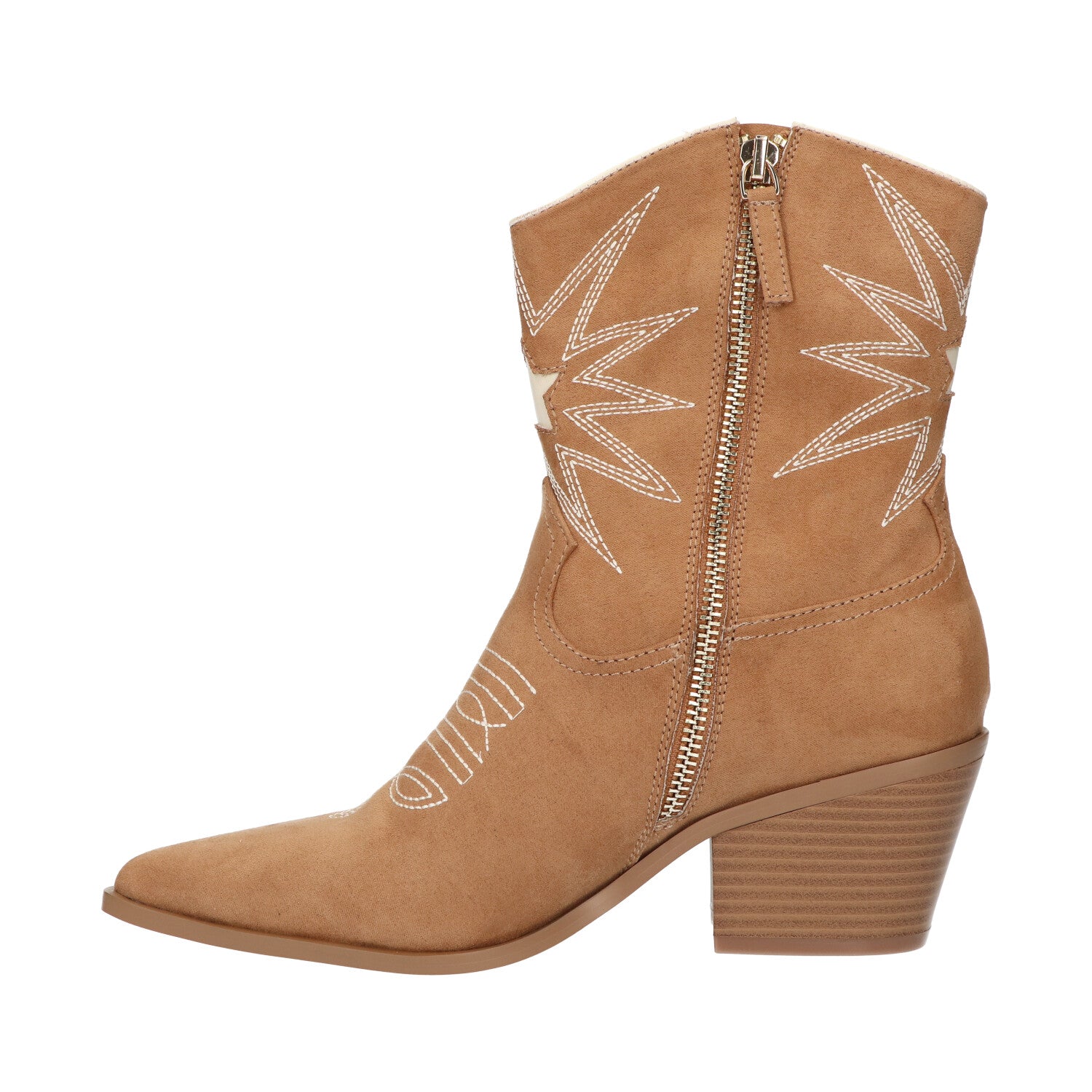 Western bootie beige