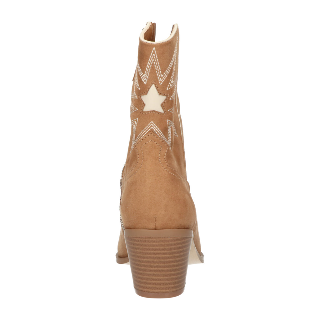 Western bootie beige synthetisch