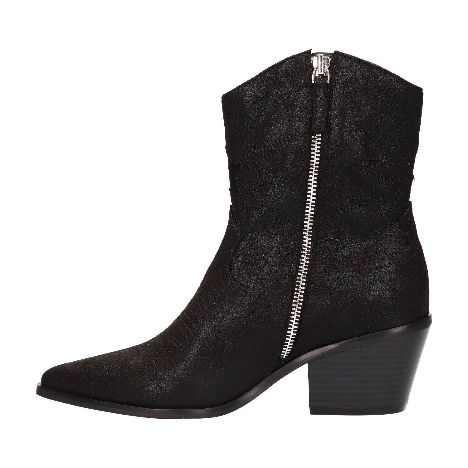 Western bootie zwart
