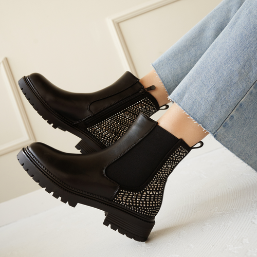 Chelsea boot zwart synthetisch