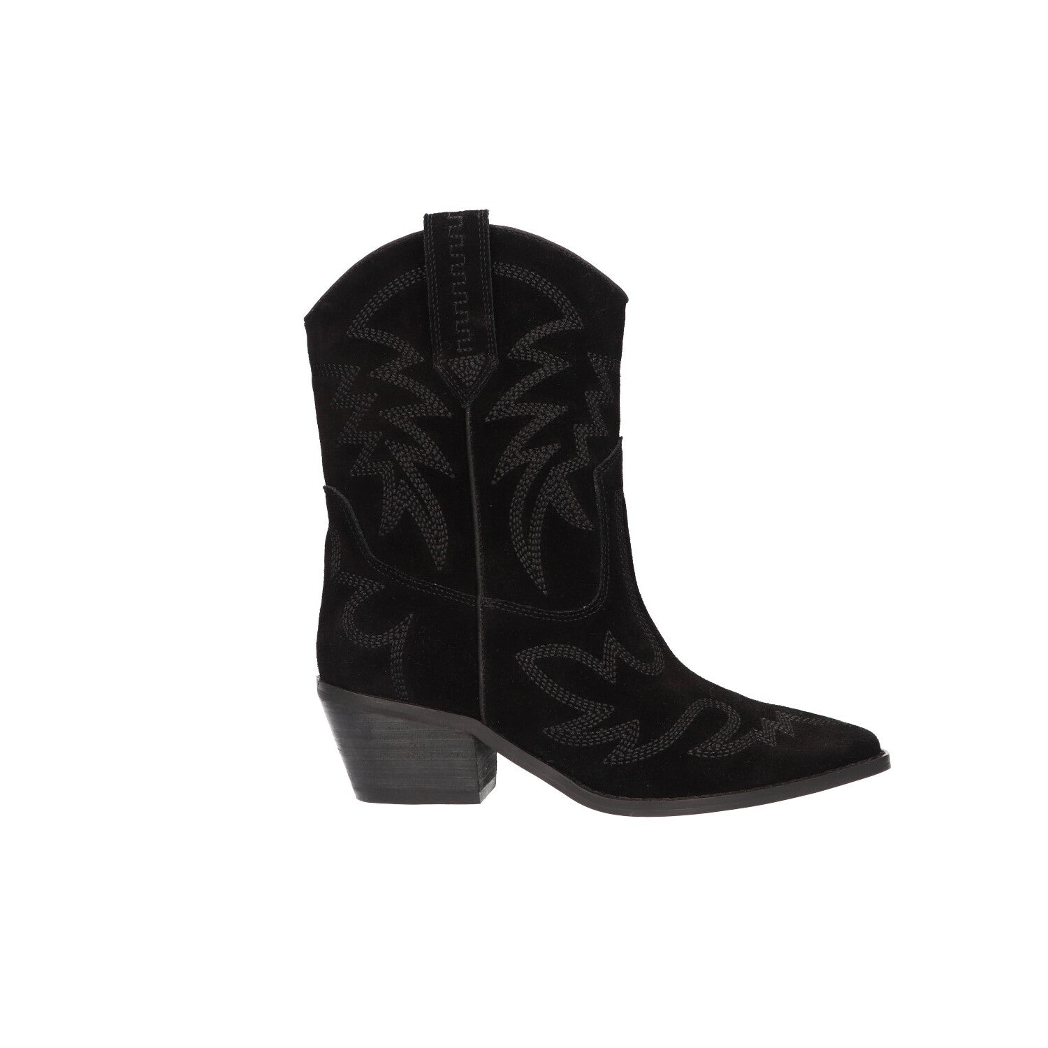 Western bootie zwart