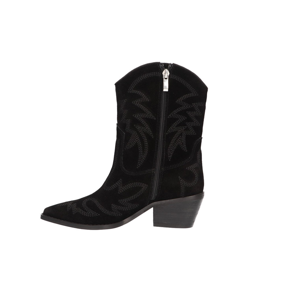 Western bootie zwart
