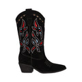 Western boot zwart suede