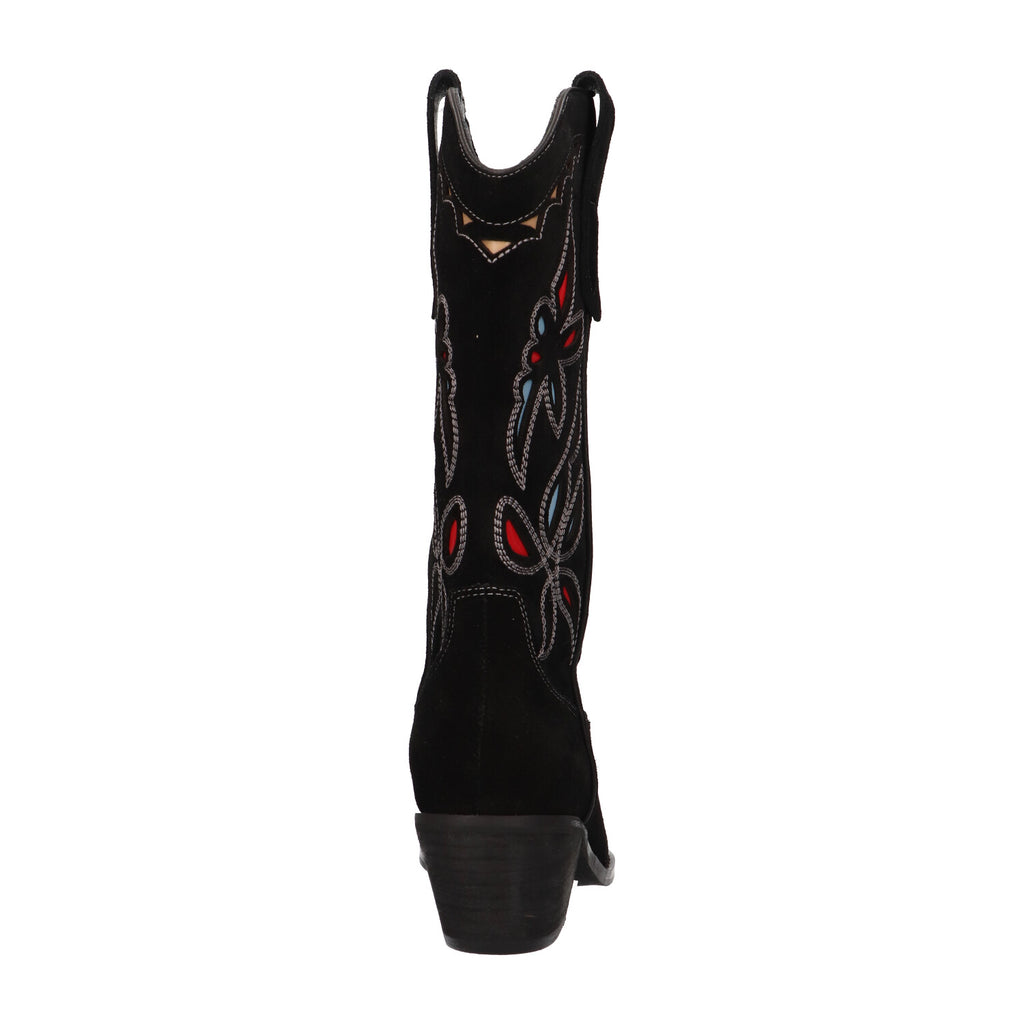 Western boot zwart suede
