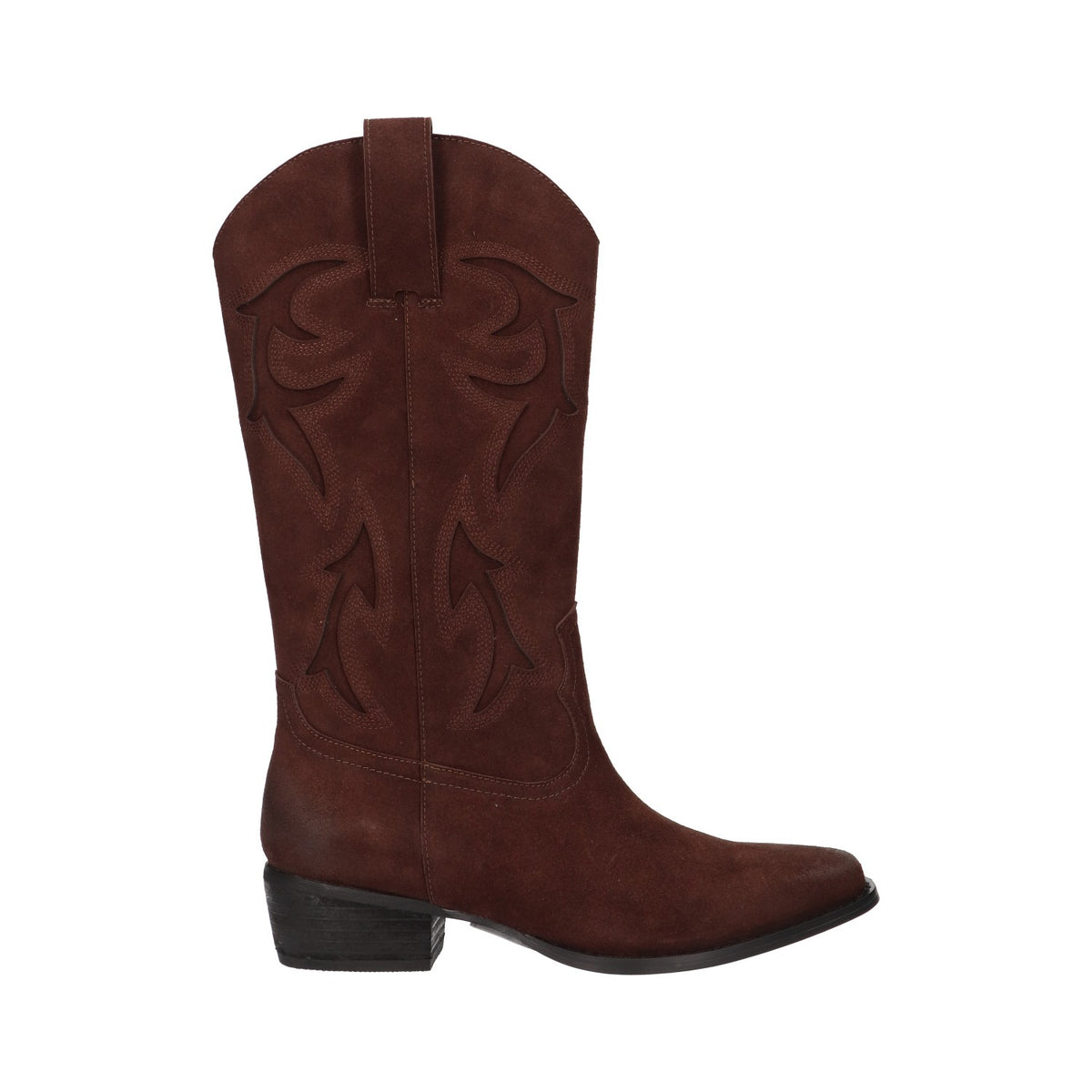 Western boot bruin leer