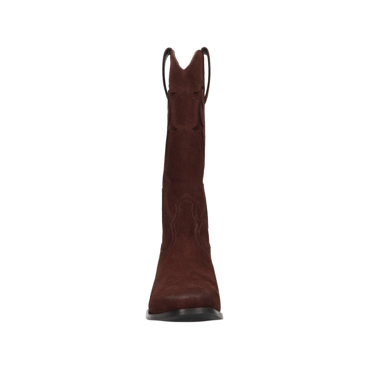 Western boot bruin leer