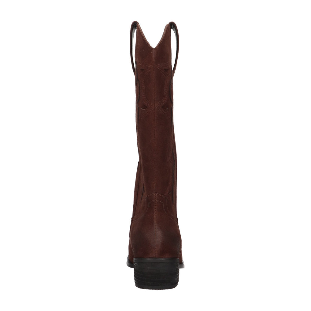 Western boot bruin leer