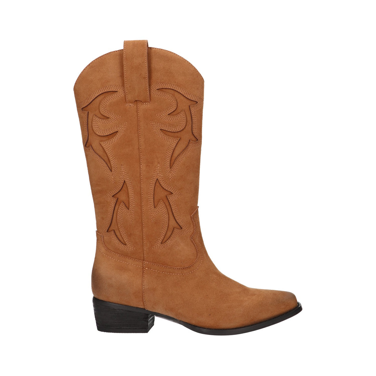 Western boot cognac leer