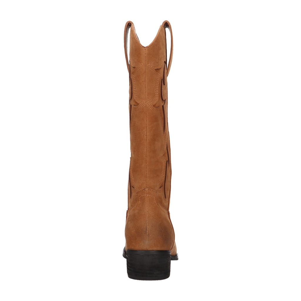 Western boot cognac leer