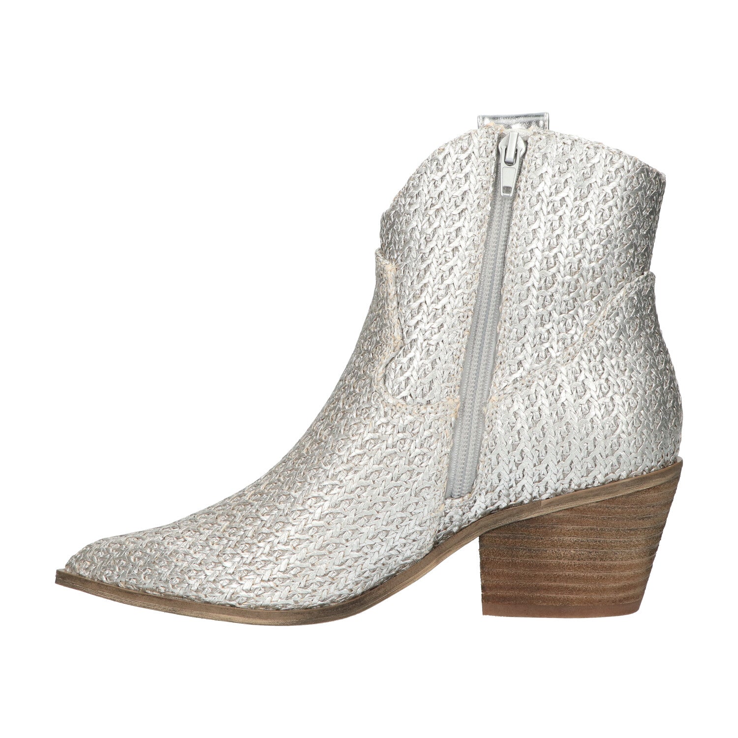 Western bootie zilver