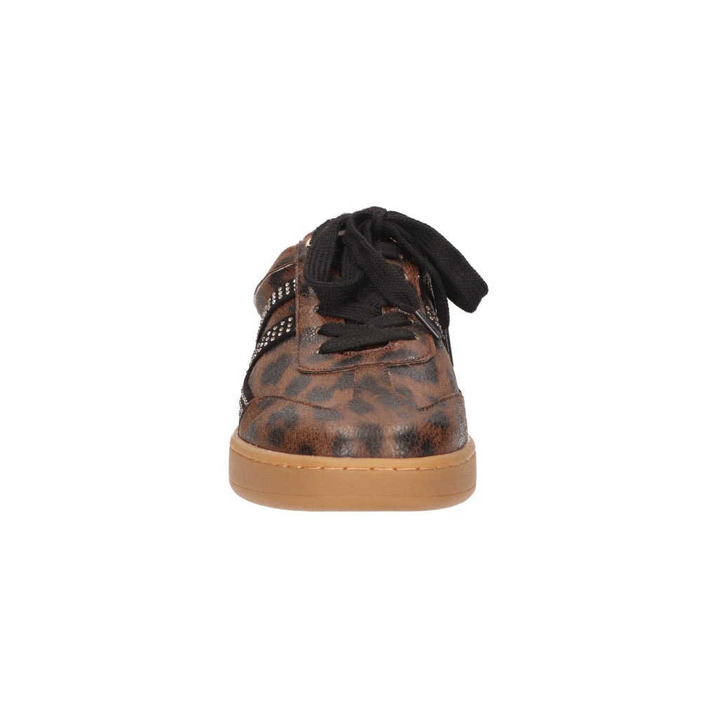 Sneaker bruin leopard synthetisch