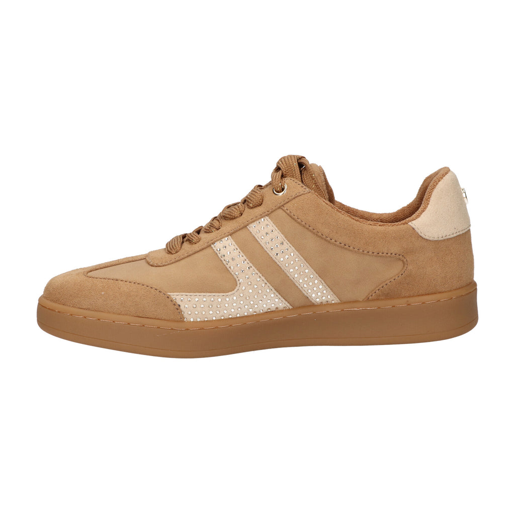 Sneaker beige textiel