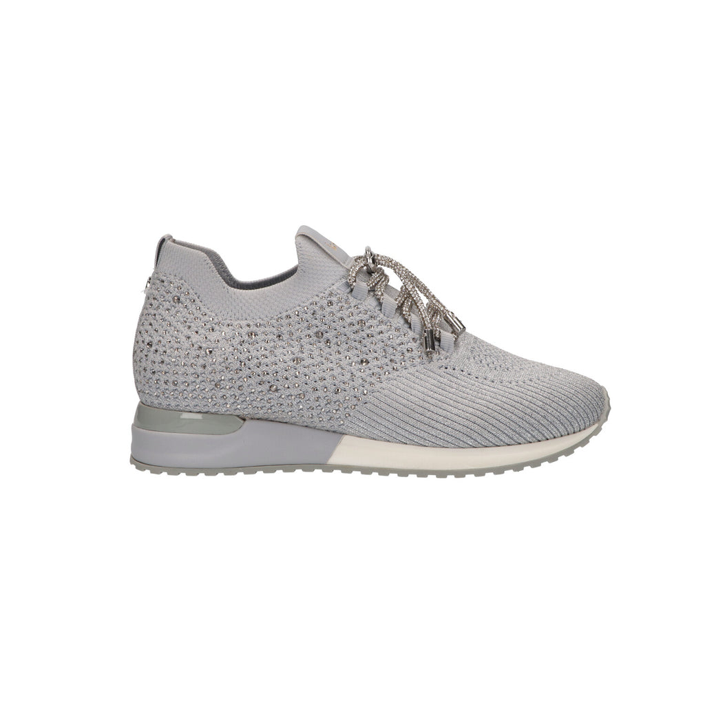 Sneaker grijs knitted