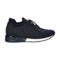Sneaker donkerblauw knitted