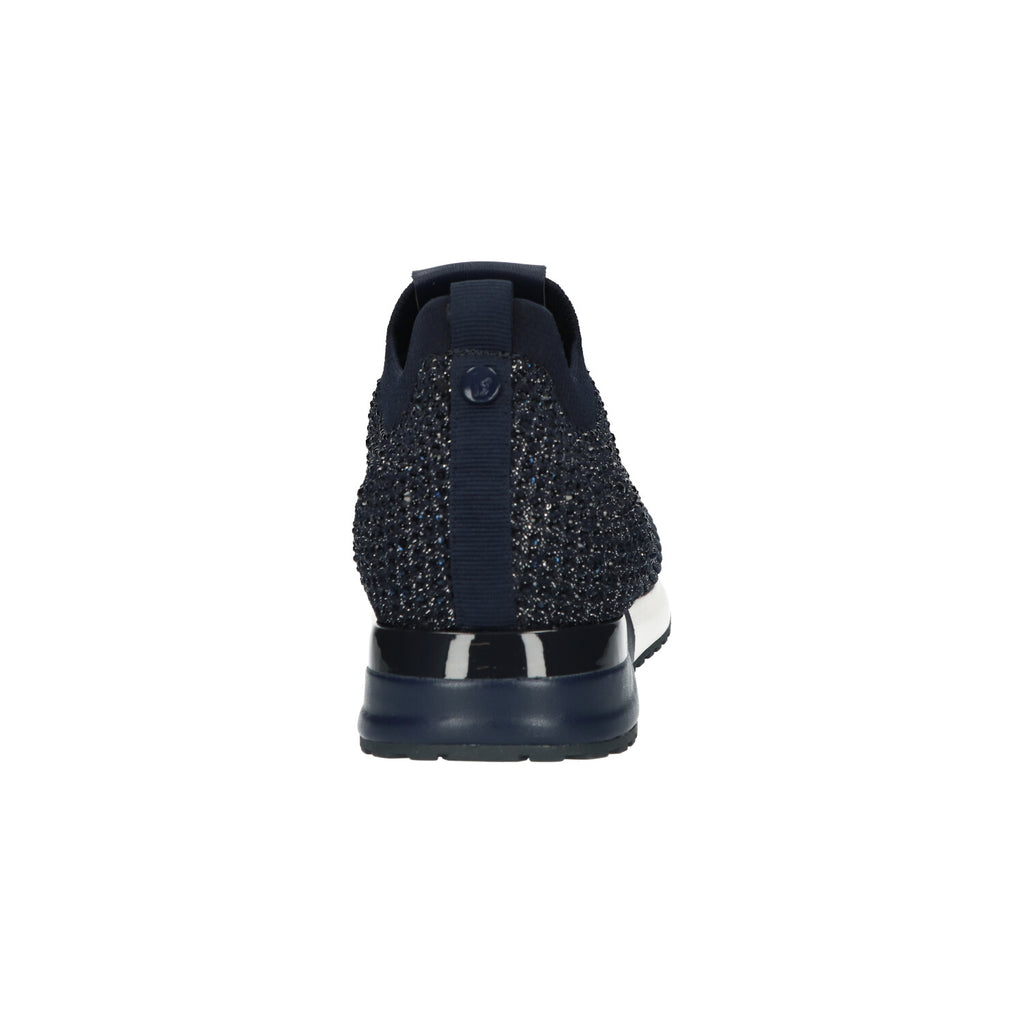Sneaker donkerblauw knitted