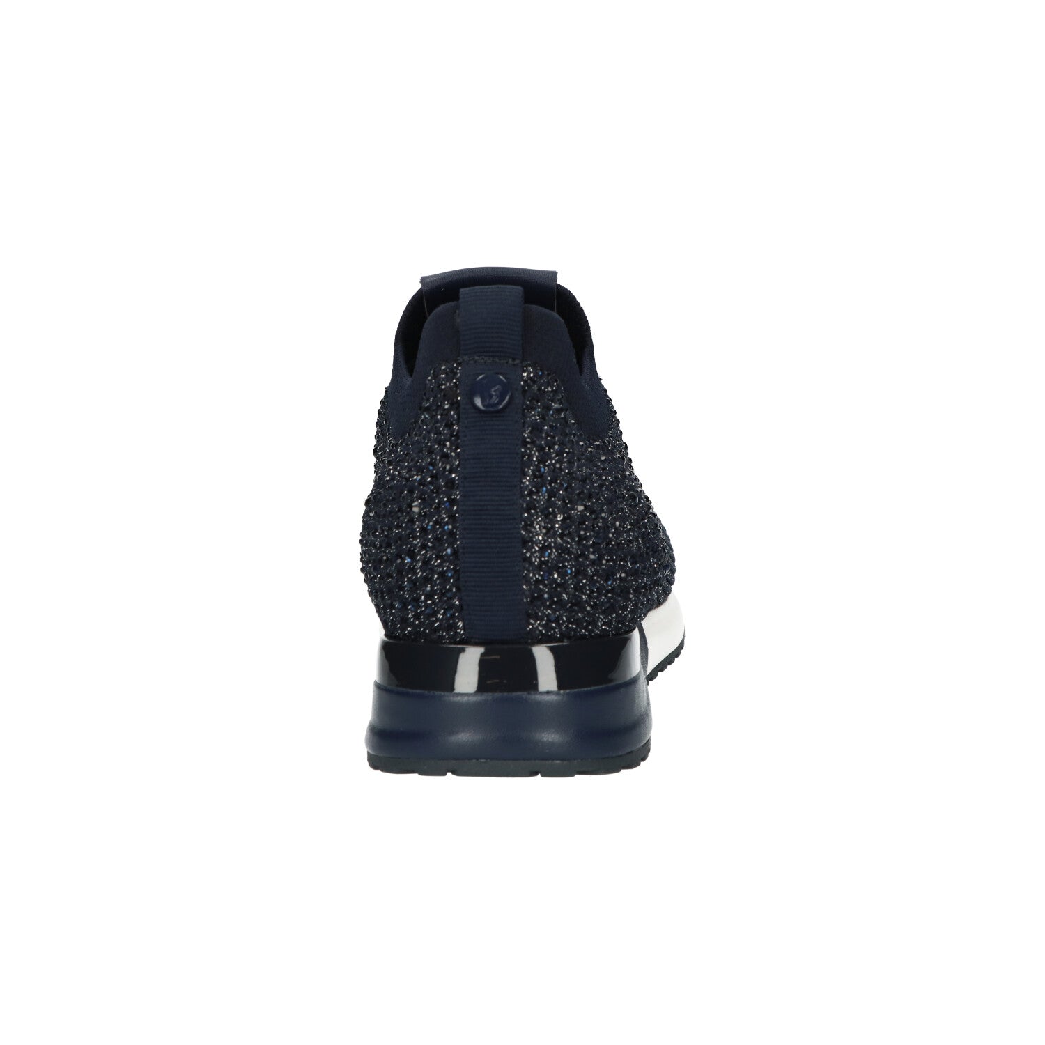 Sneaker donkerblauw knitted