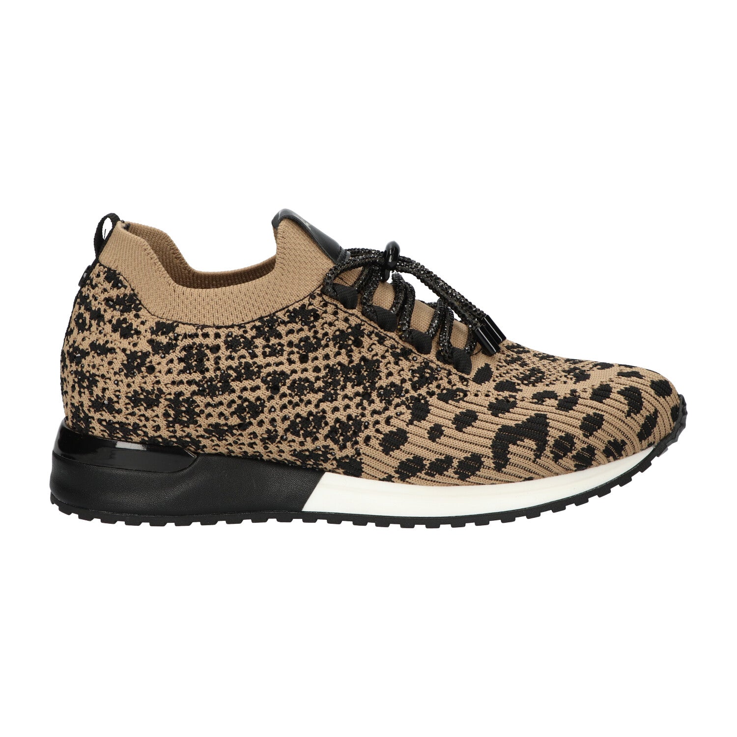 Sneaker leopard knitted