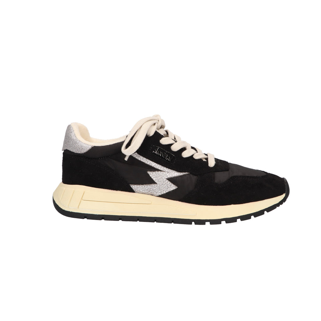 Sneaker zwart textiel