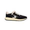 Sneaker zwart textiel