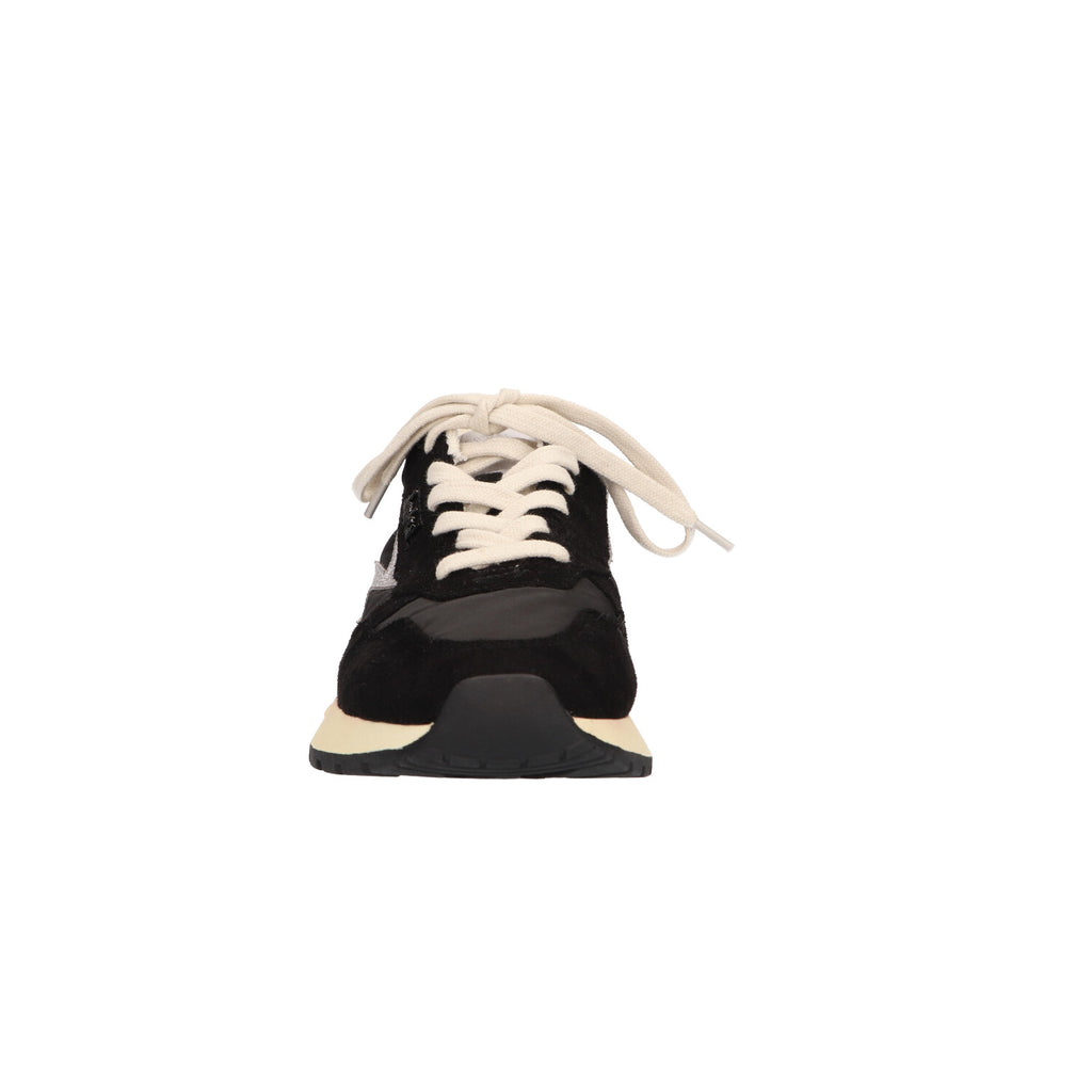 Sneaker zwart textiel