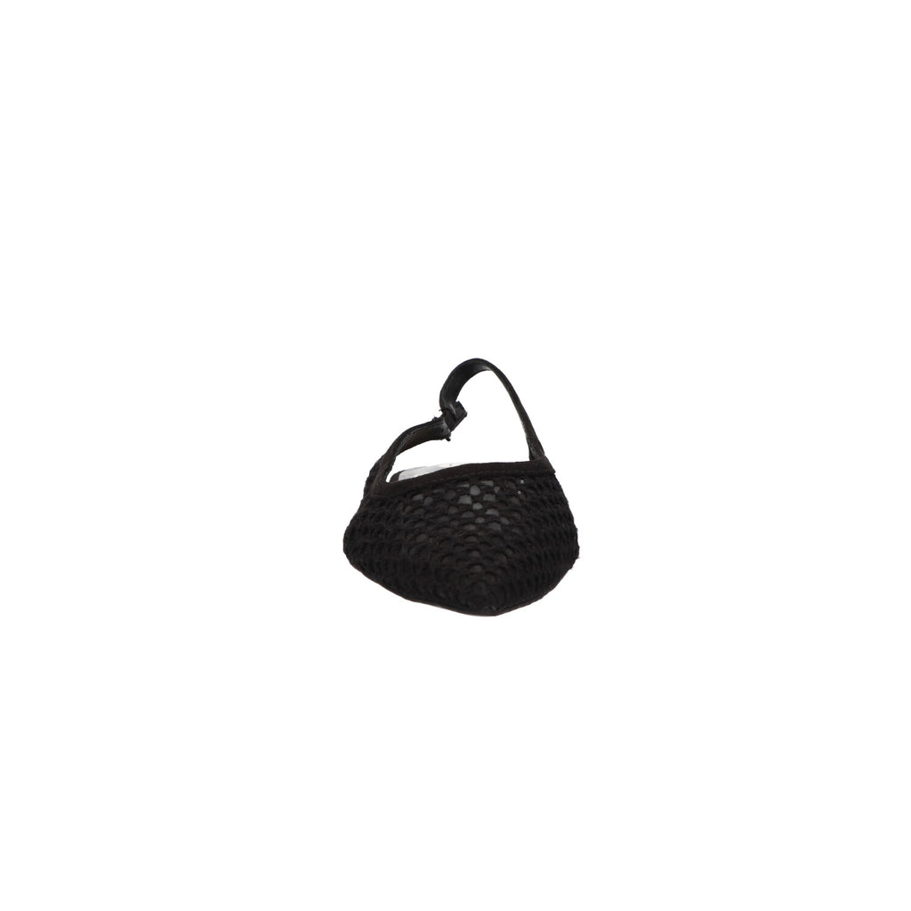 Slingback zwart mesh