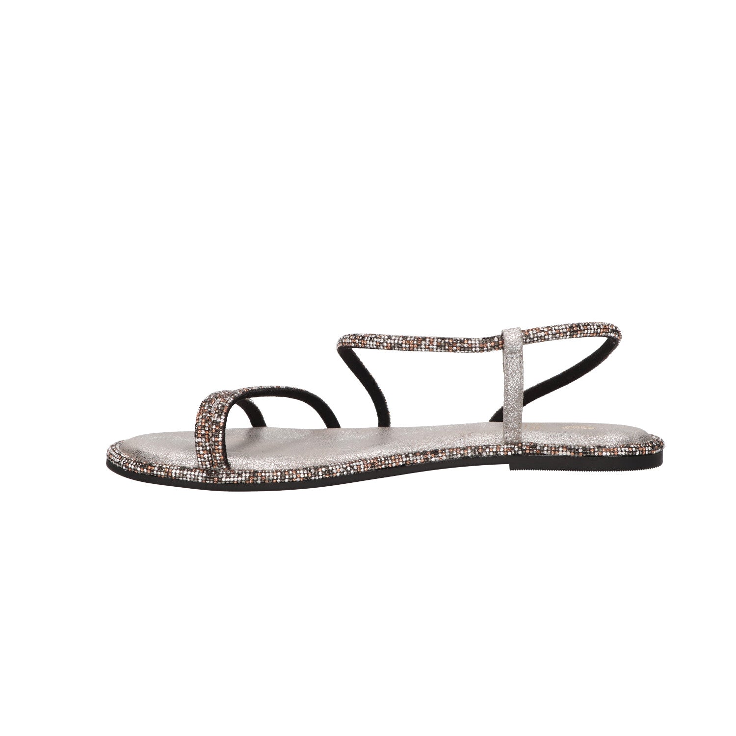 Sandaal bruin glitter synthetisch