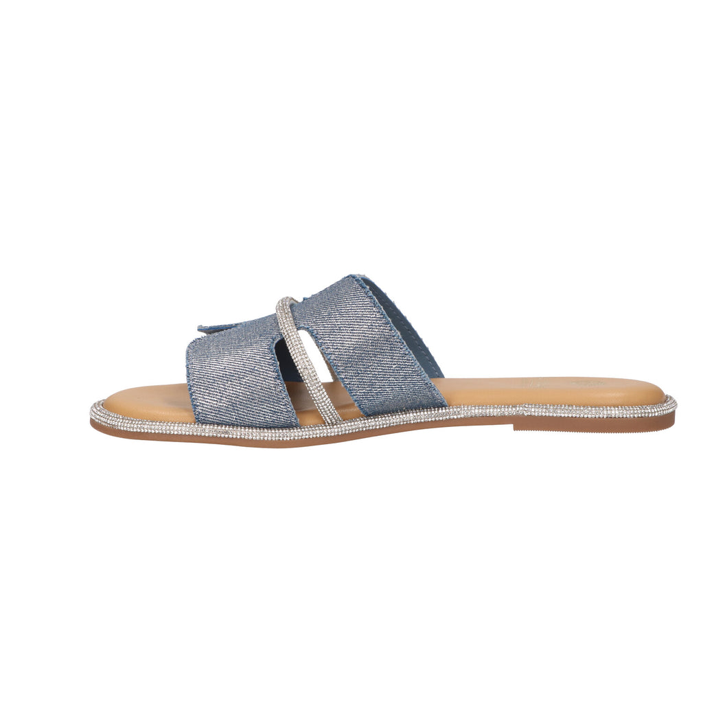 Slipper blauw jeans