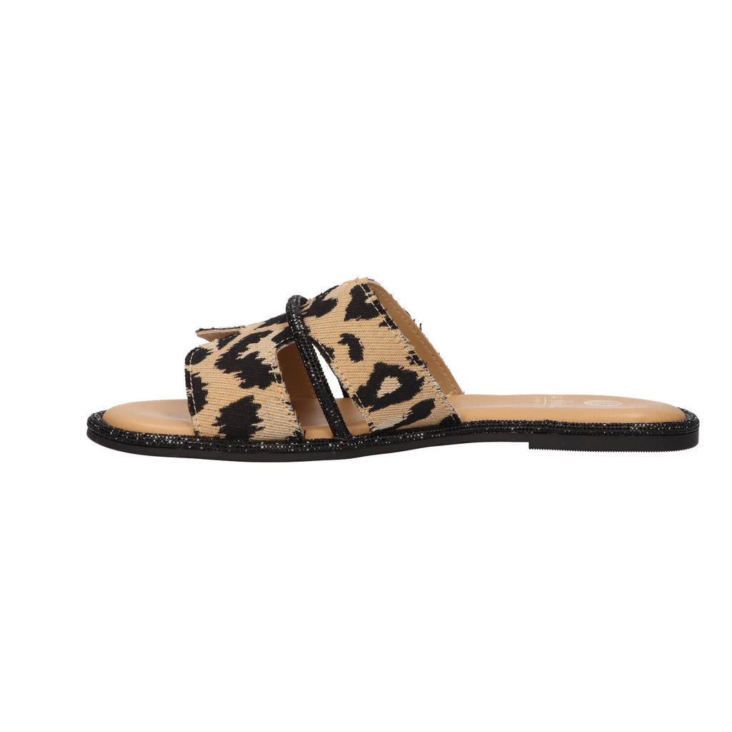Slipper leopard synthetisch