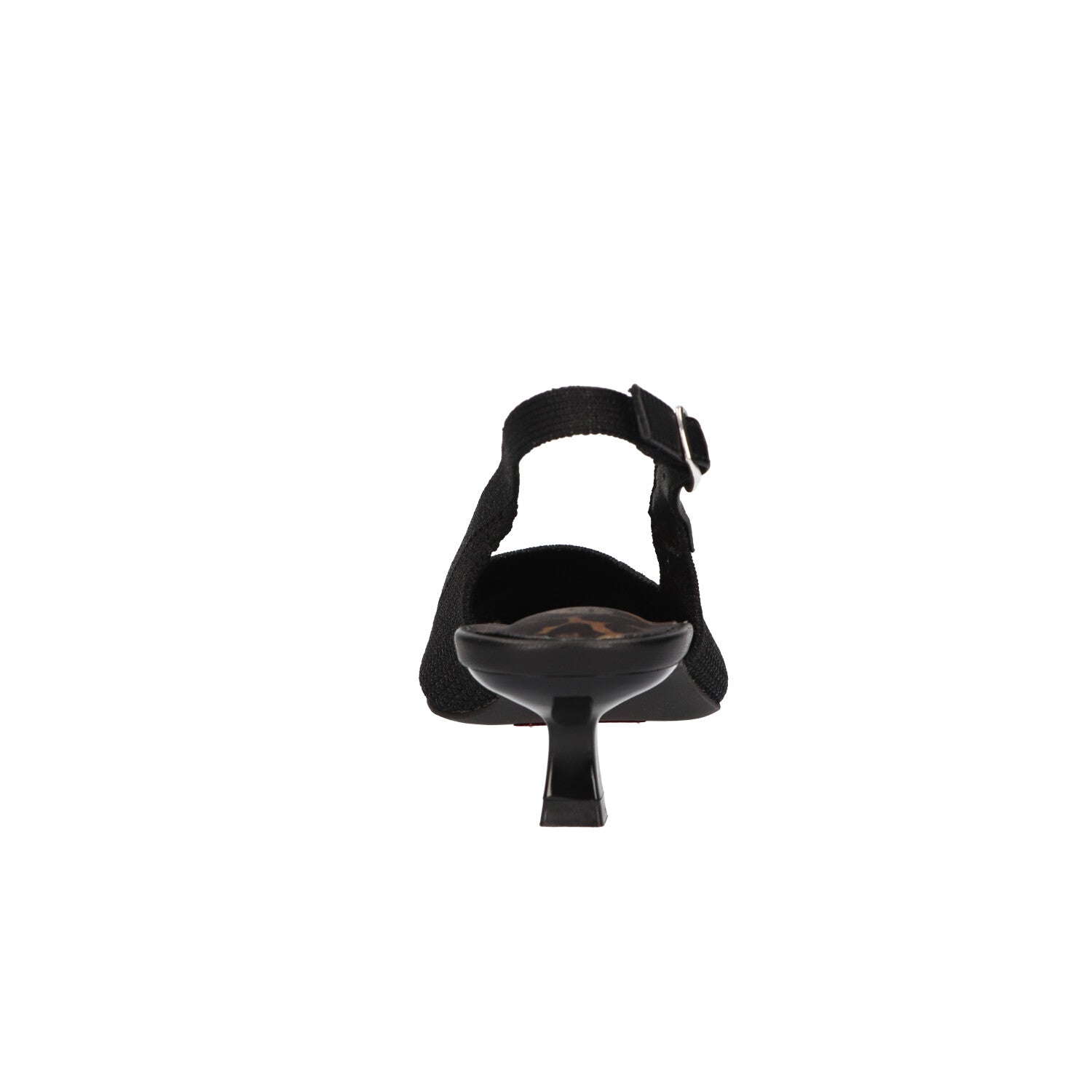 Slingback zwart knitted