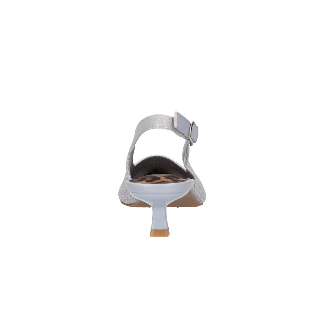 Slingback grijs knitted