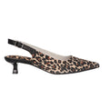 Slingback leopard knitted