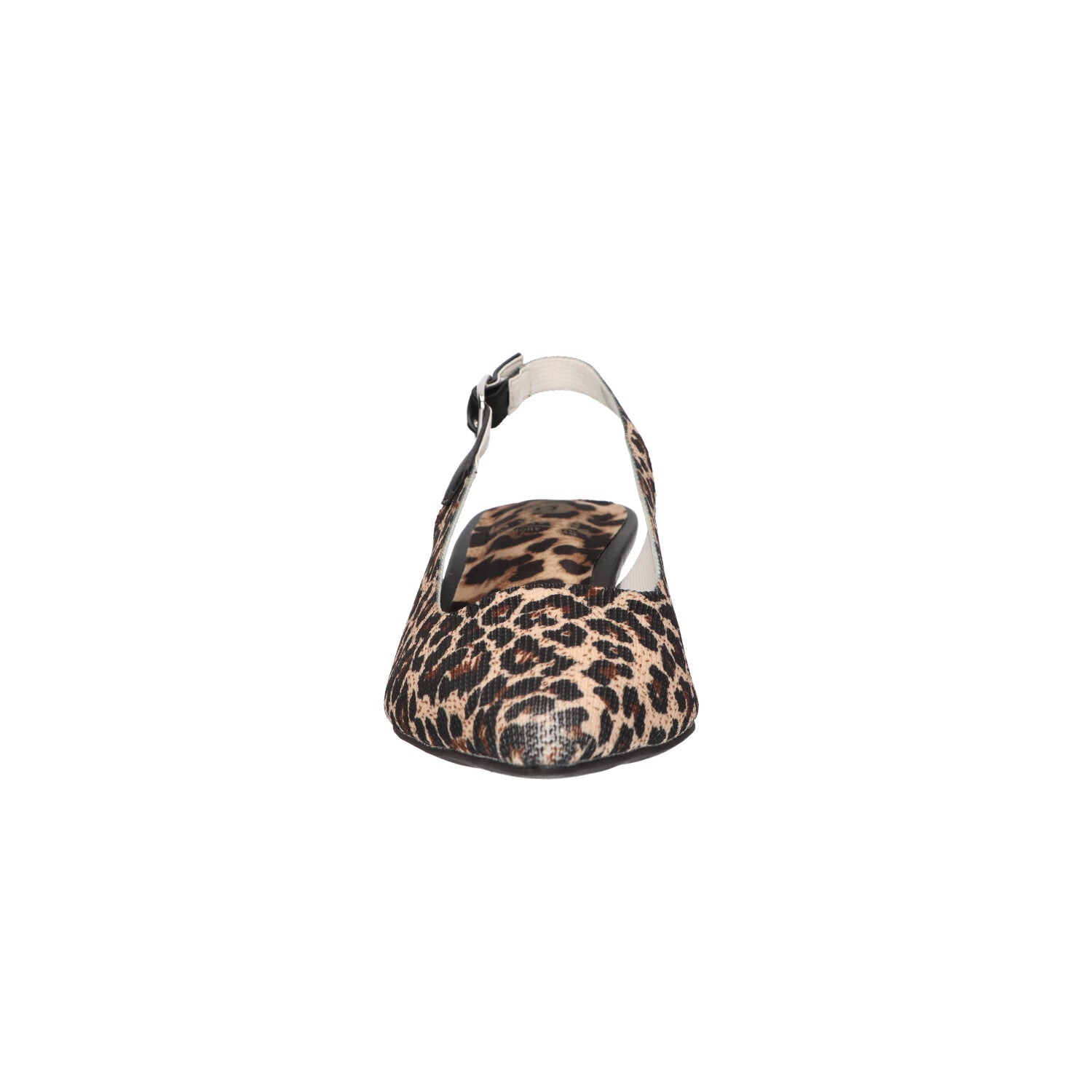Slingback leopard knitted