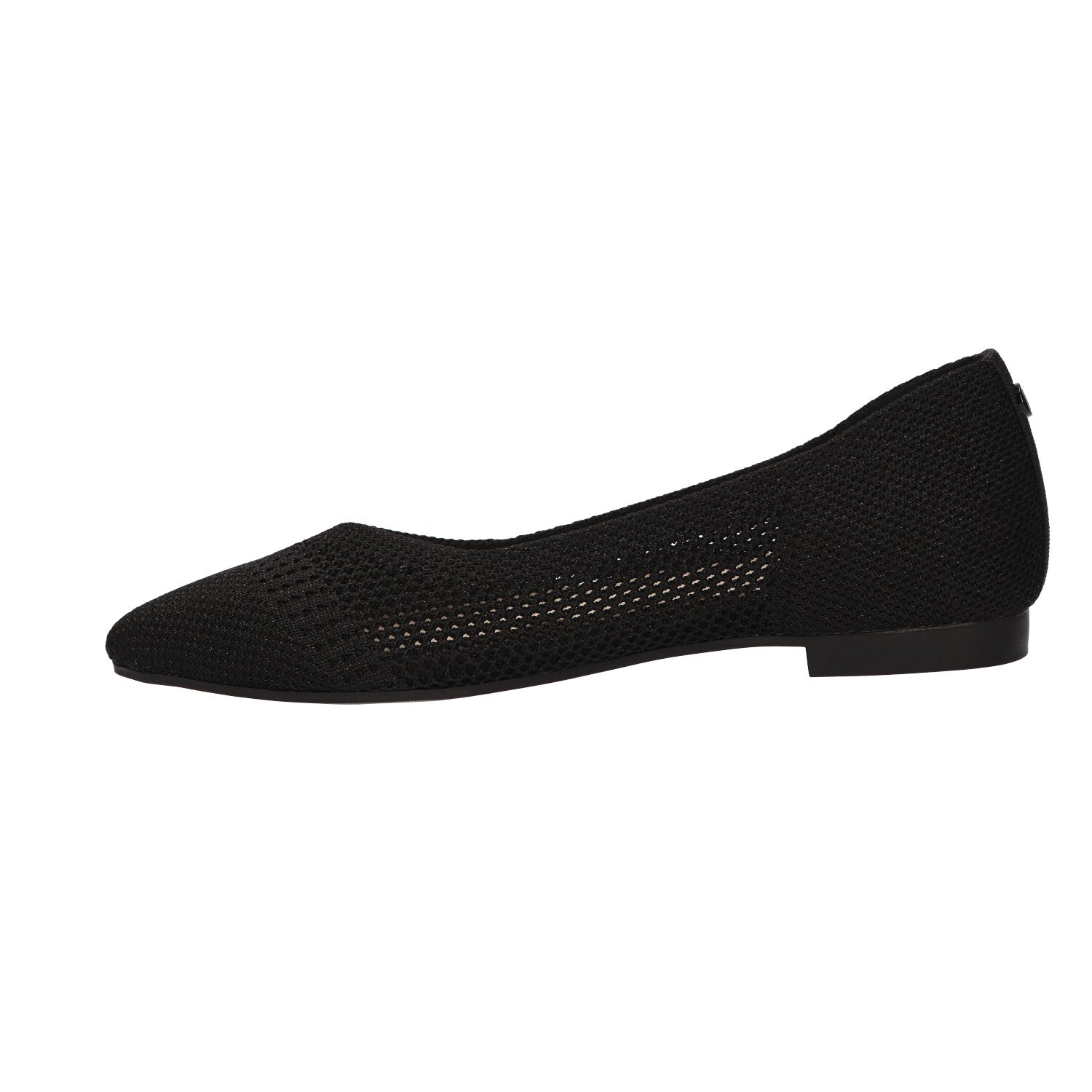 Loafer zwart/zilver knitted
