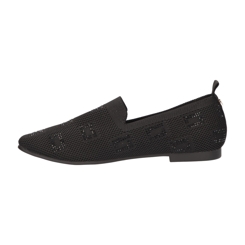 Loafer zwart knitted