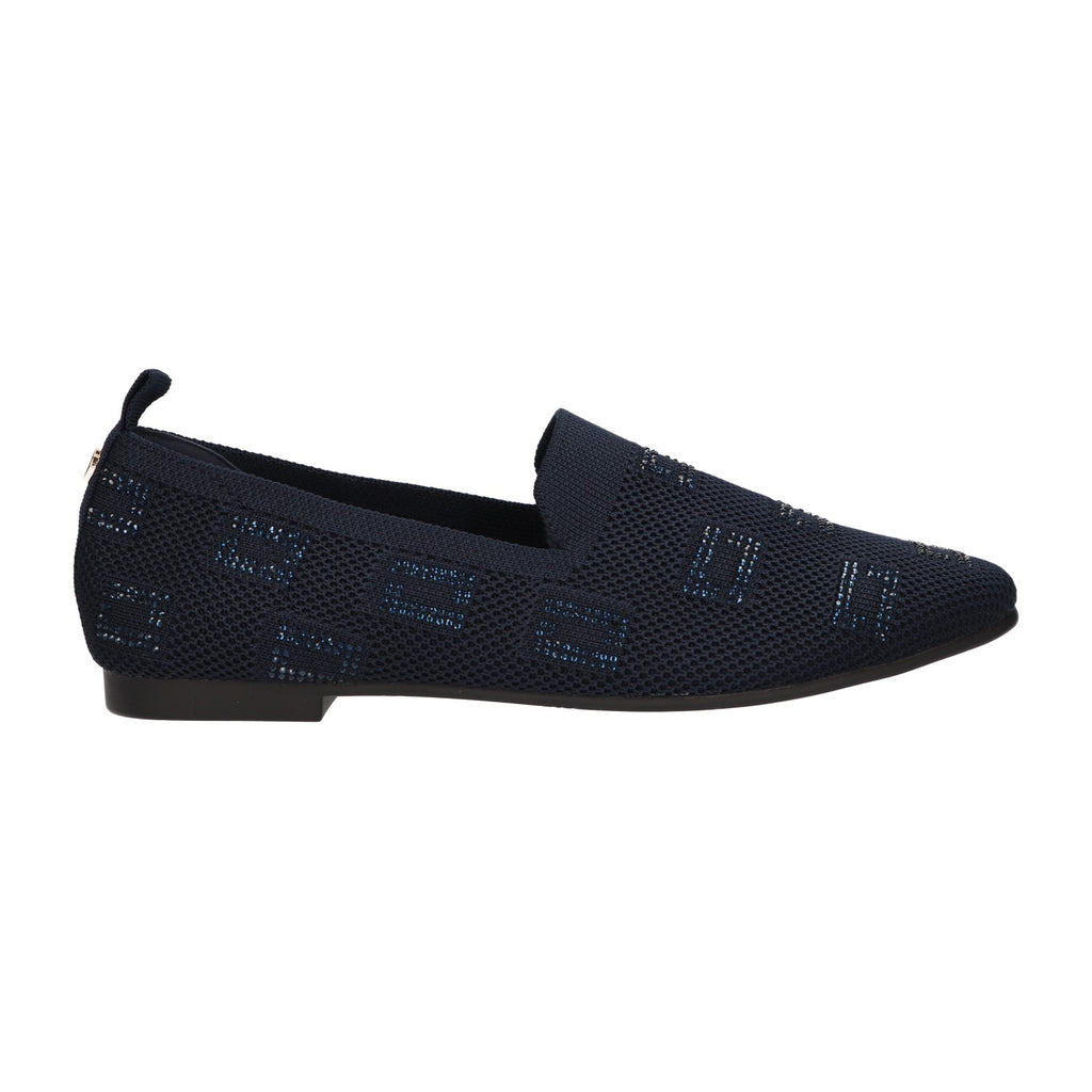 Loafer blauw knitted