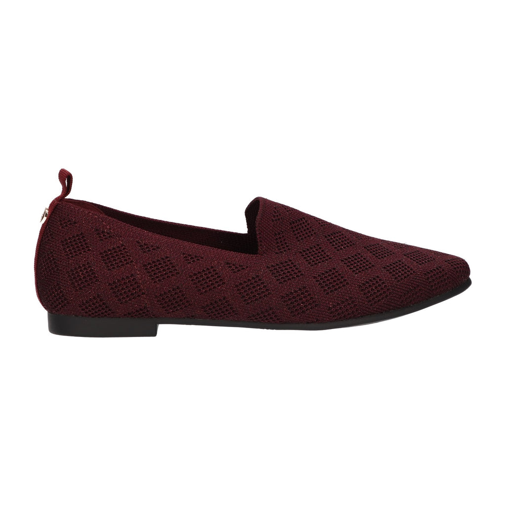 Loafer bordeaux knitted
