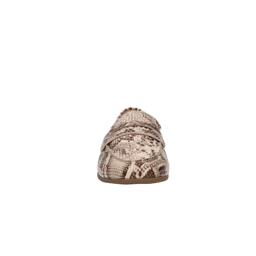 Mocassin beige snake synthetisch